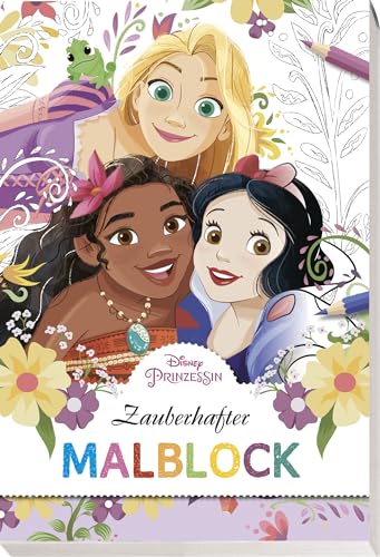 Disney Prinzessin: Zauberhafter Malblock: Block mit perforierten Seiten zum Heraustrennen